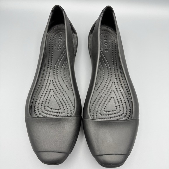 Crocs Sienna Flat Low Top Rubber Shoes Womens Shoes Size 7 - Picture 2 of 11